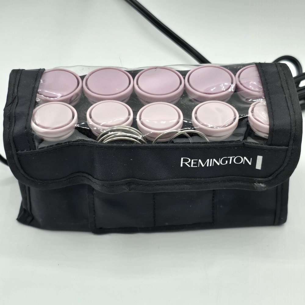 Remington Travel Ceramic Hot Rollers Set 10 Curlers Clips Compact Hair Styling